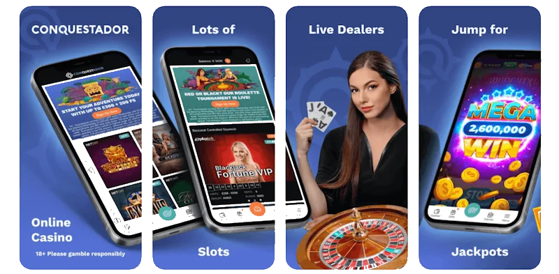 Conquestador Casino mobile vers